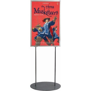 Double sided floor standing poster display