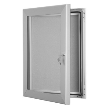 Lockable Pin Board - Silver