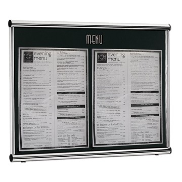 Restaurant Menu Frame Wall Mounted