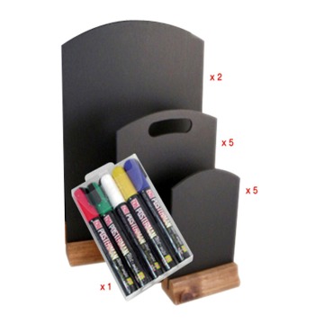 Table Top Chalkboard Package