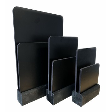 Twin Chalk Panel Menu Holder