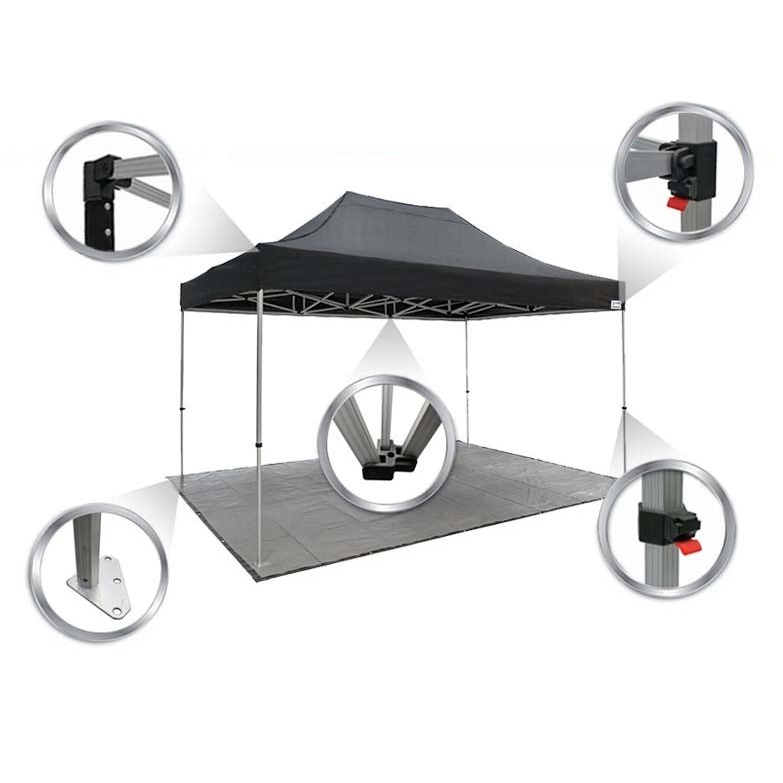 Un printed Hex 40 Aluminium Frame Canopy Tent