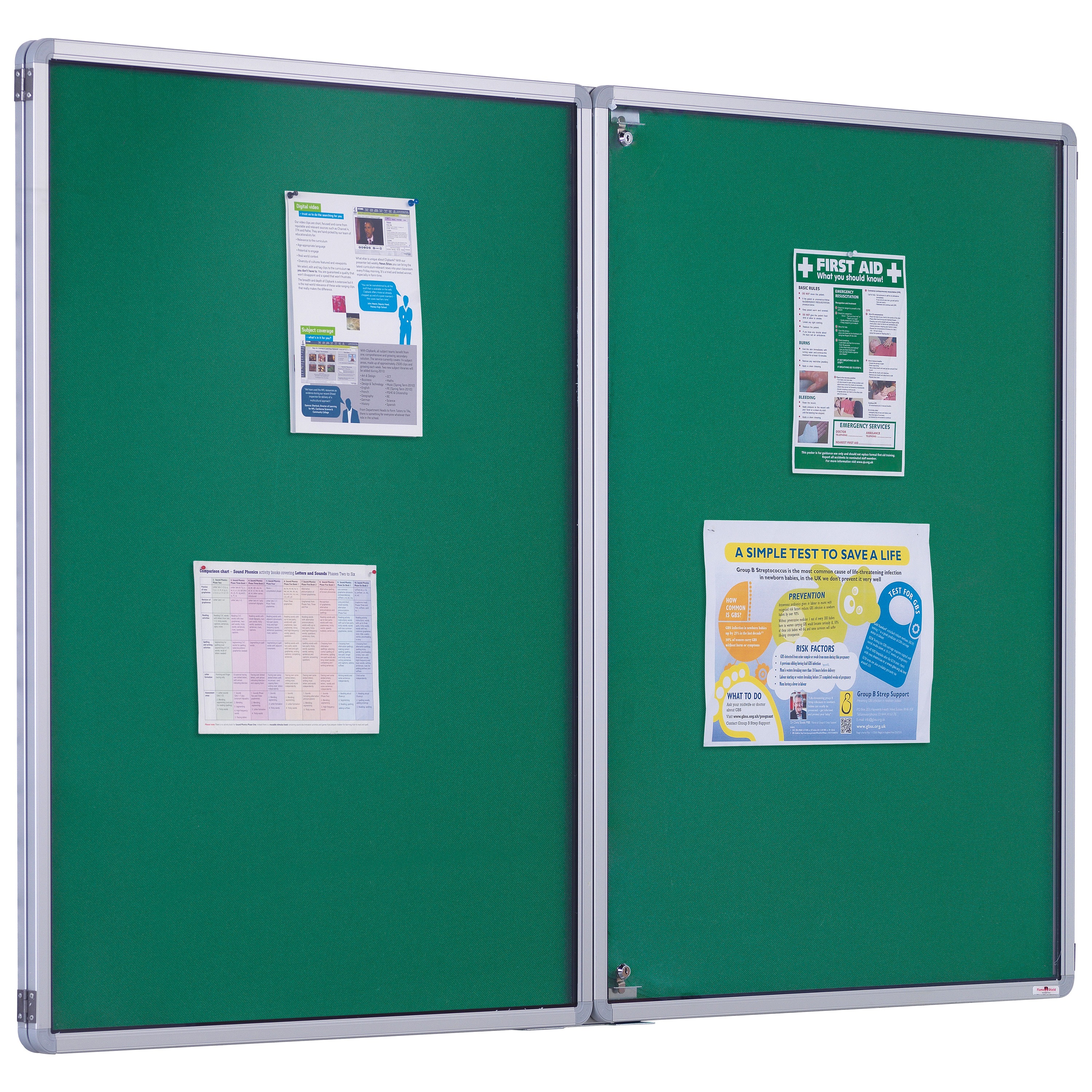 FlameShield Tamperproof Noticeboard