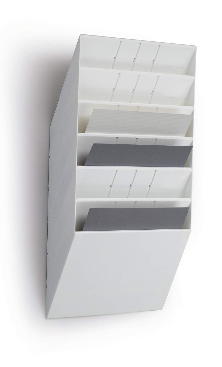 A4 Landscape Multi Pocket Wall Leaflet Holder