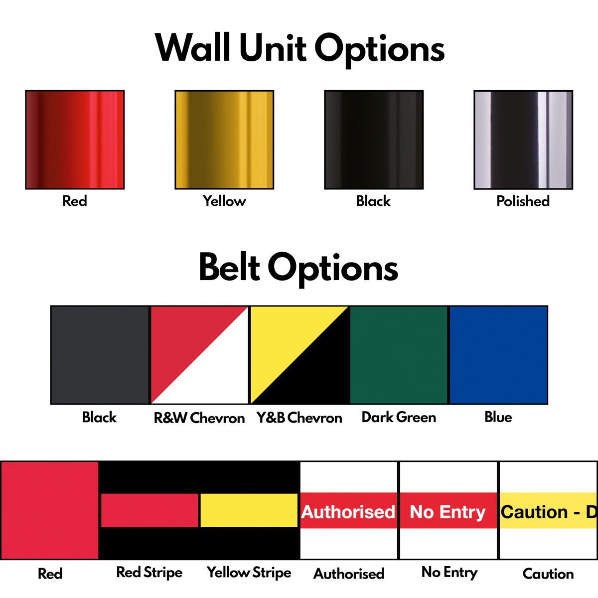 Wall Mounted Retractable Belt Barrier - Extra Wide Webbing 