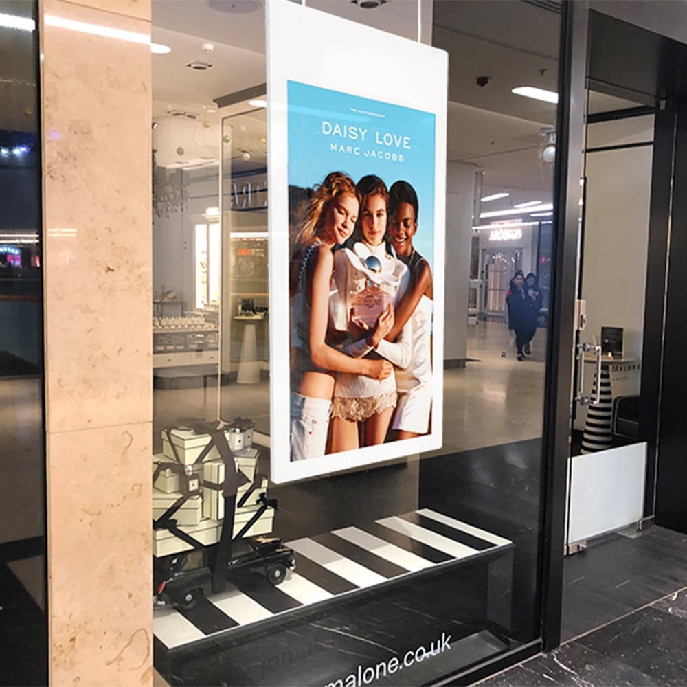 Hanging Double-Sided Digital Window Display