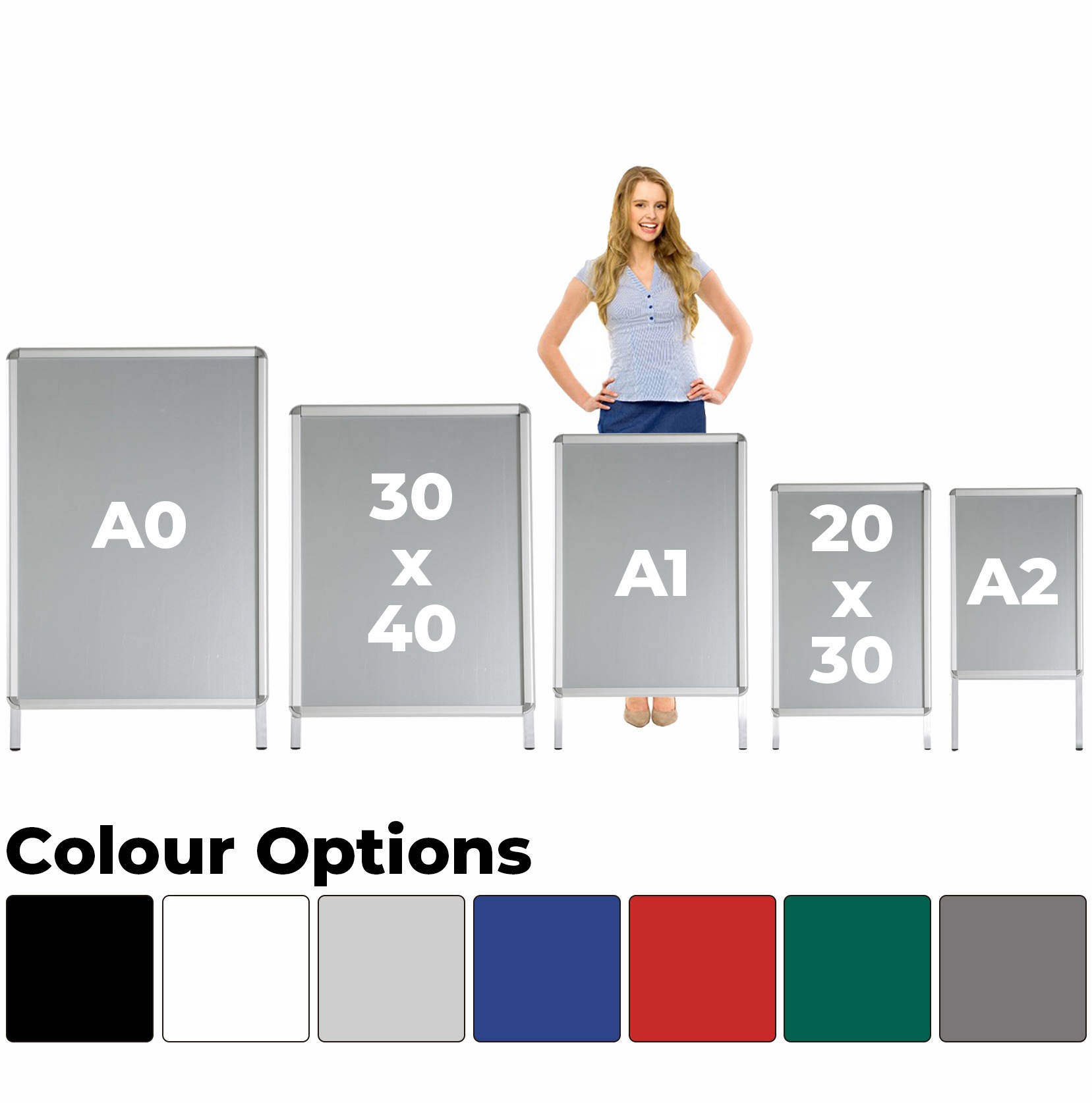 Colour Frame A2 Snap Shut A Board