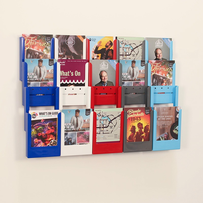 Colour Wall Mounted Leaflet Display