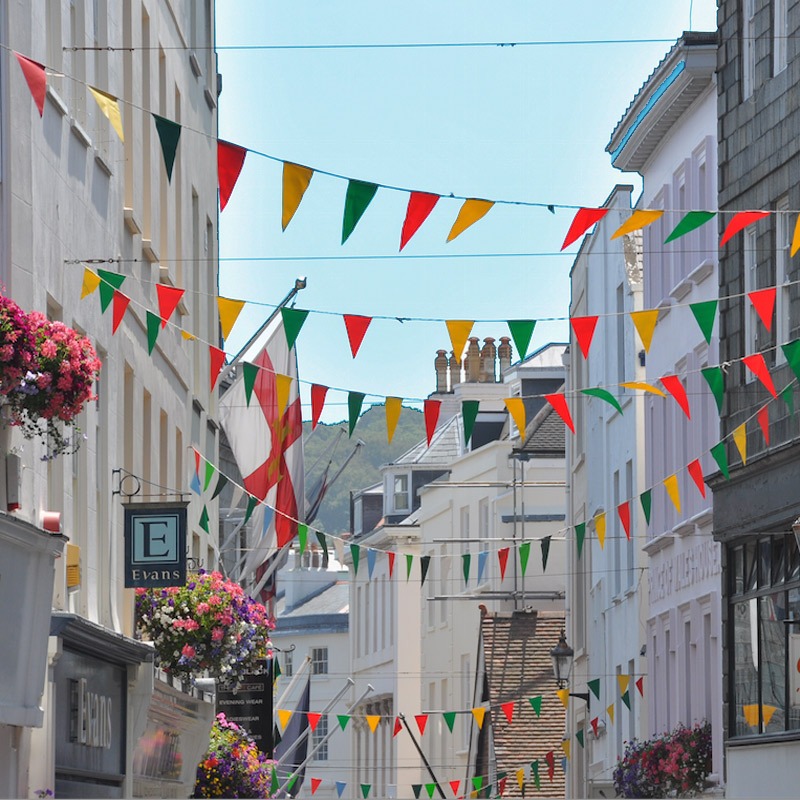 Heavy Duty Outdoor Multi Coloured Event Flags 10m