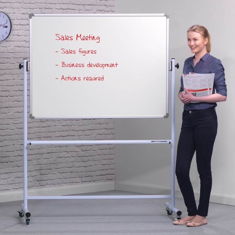 Mobile Swivel Whiteboard