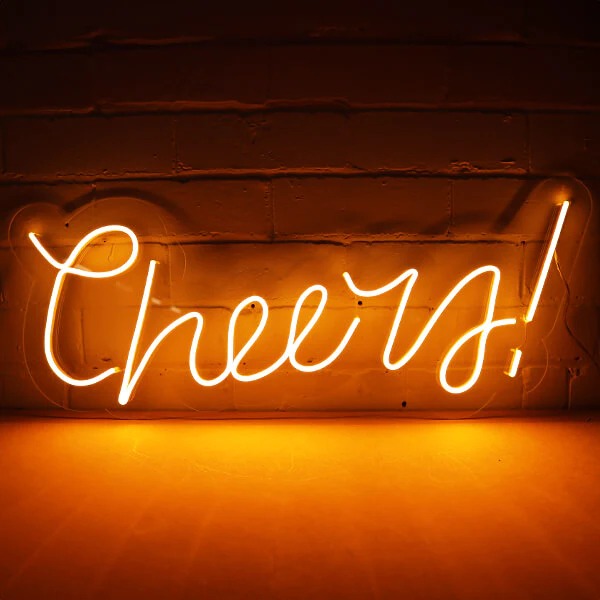 Cheers! Home Bar LED Neon Sign