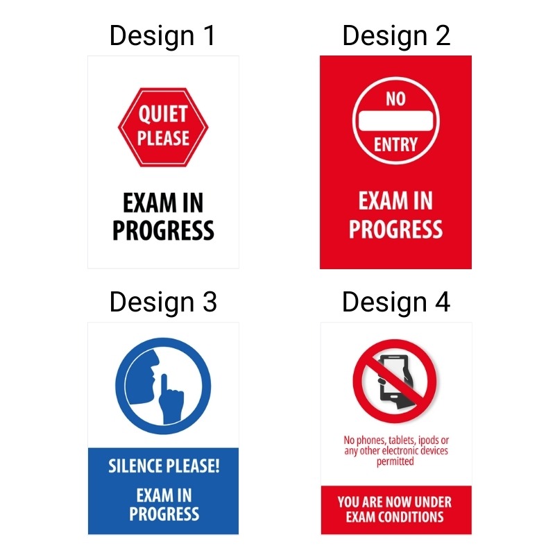 School Exam Pavement Sign Bundle