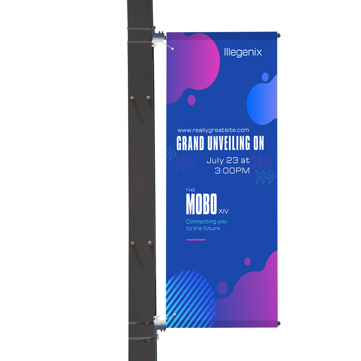 Economy Lamp Post Banner