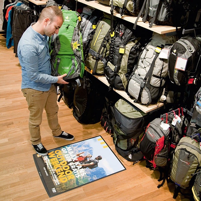 FloorWindo Retail Floor Poster Holder