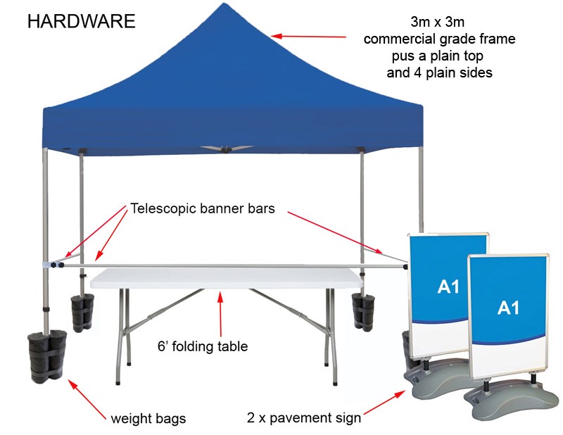 Custom Printed Tent Bundle