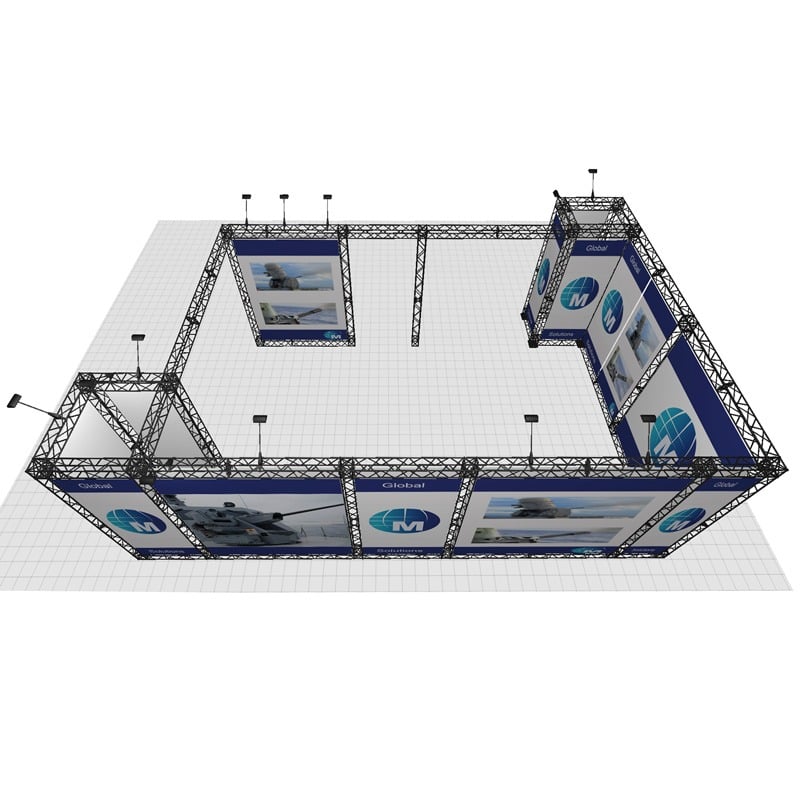 Large Modular Gantry Exhibition stand - 8x5m