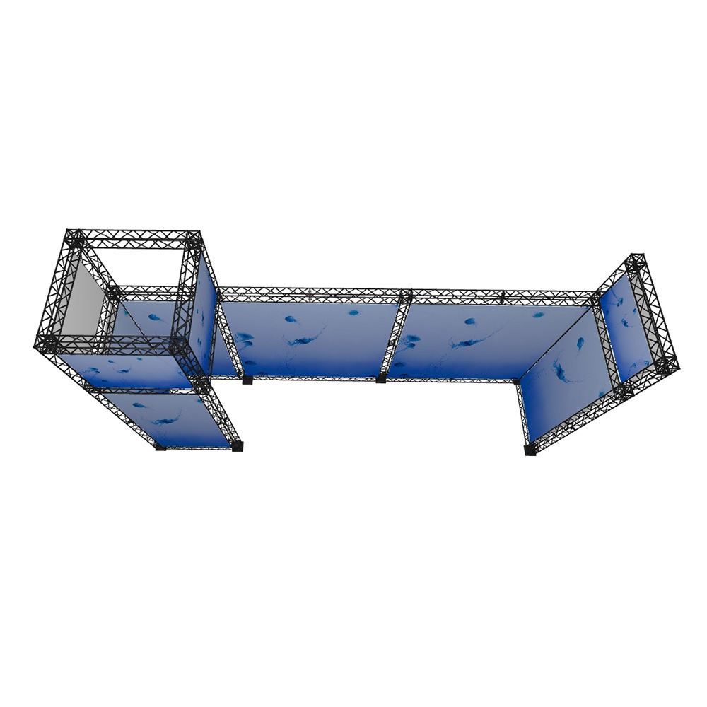 Medium Modular Stand Open 3 Sides - 7x2m