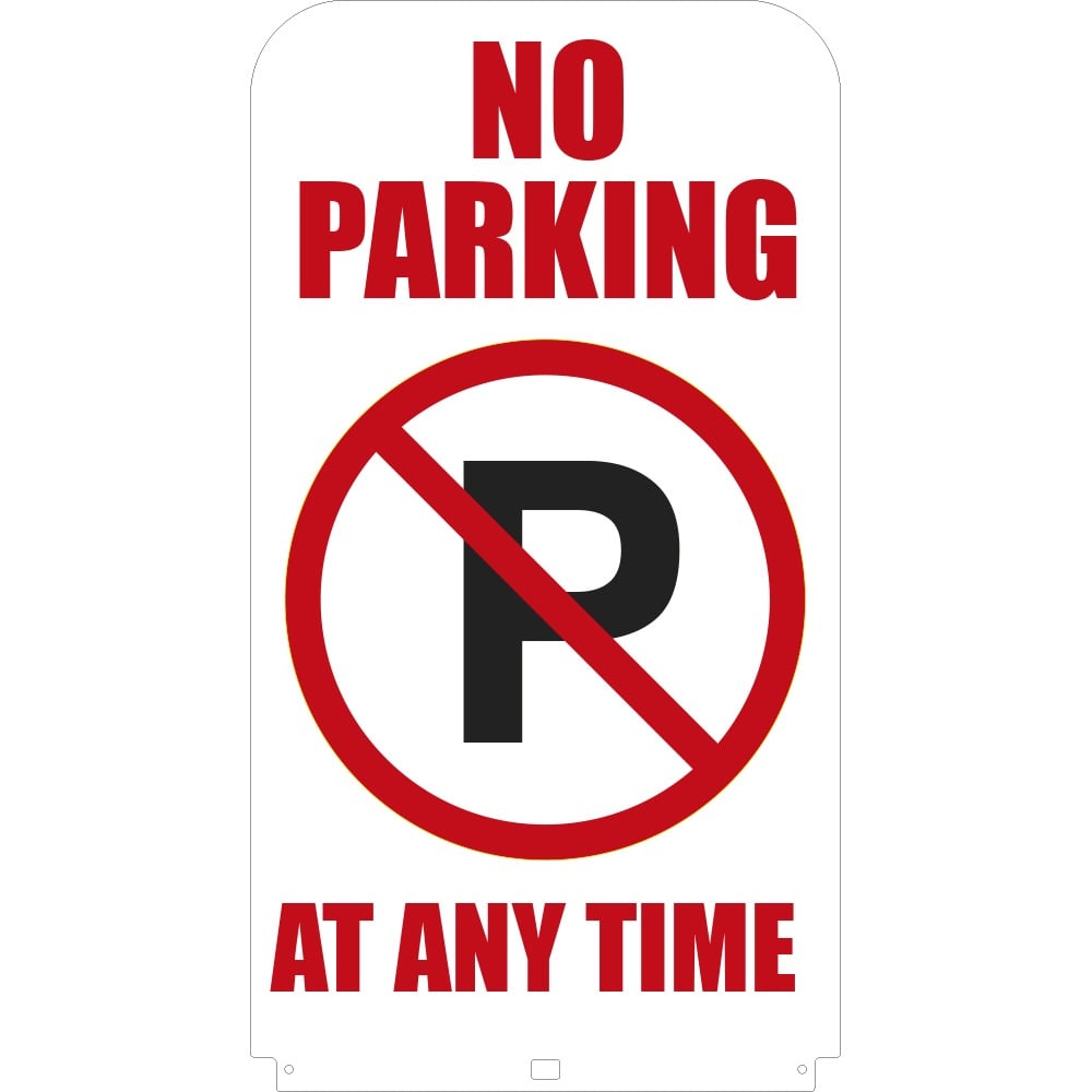 Pre-Designed Economy Pavement Sign - No Parking At Any Time