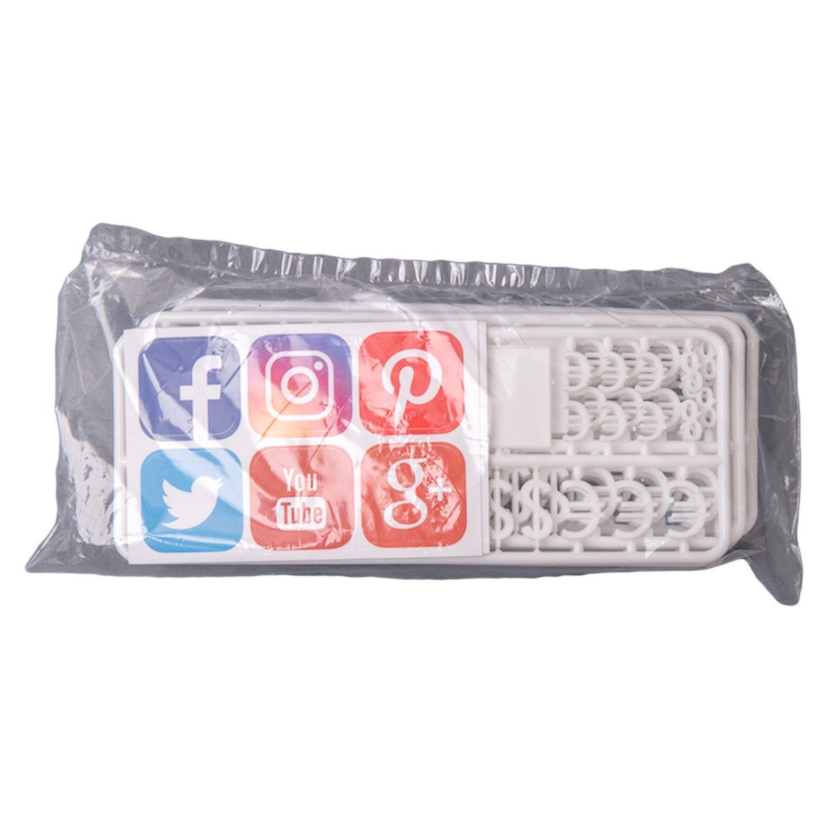 Social Media & Currency Character Set For Peg Letter Board