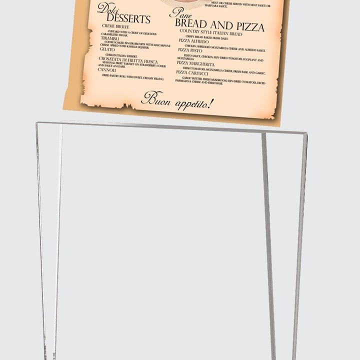 Expolite Table Top A5 Acrylic Menu Stand﻿ - Pack of 10