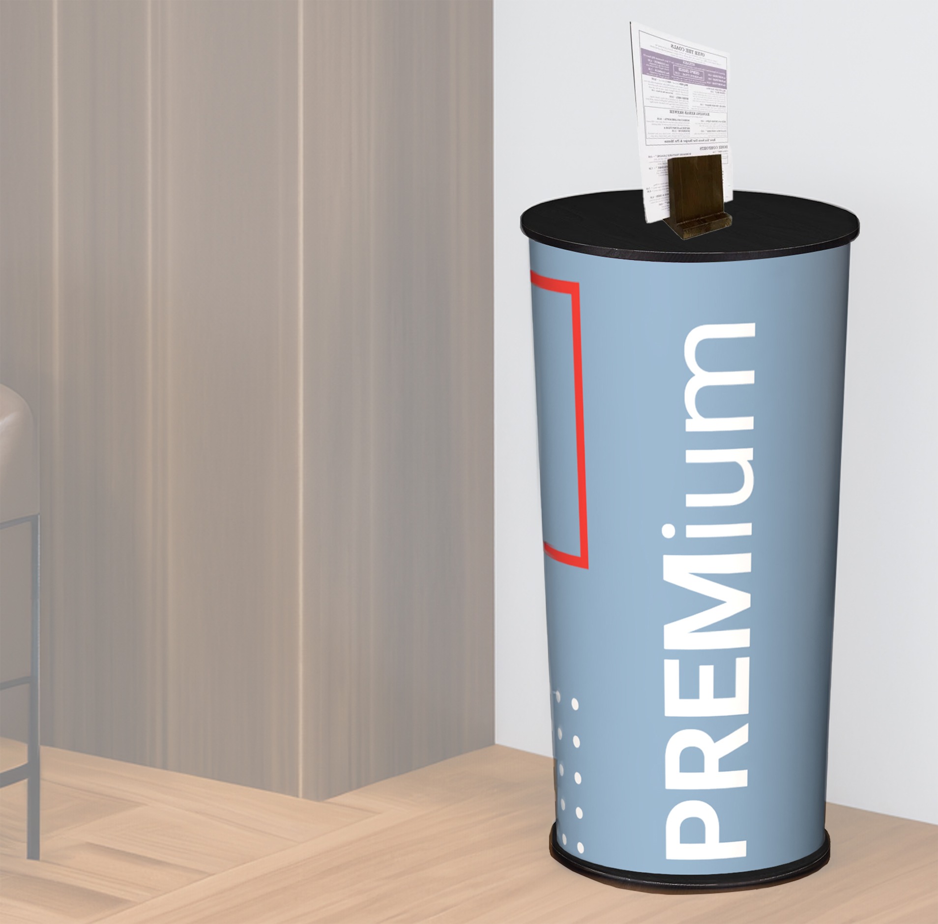 Round Promotional Counter Plinth