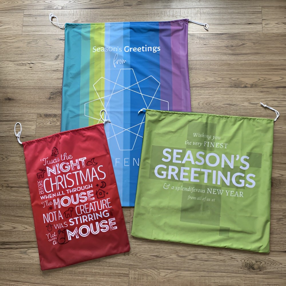 Custom Printed Christmas Santa Sacks