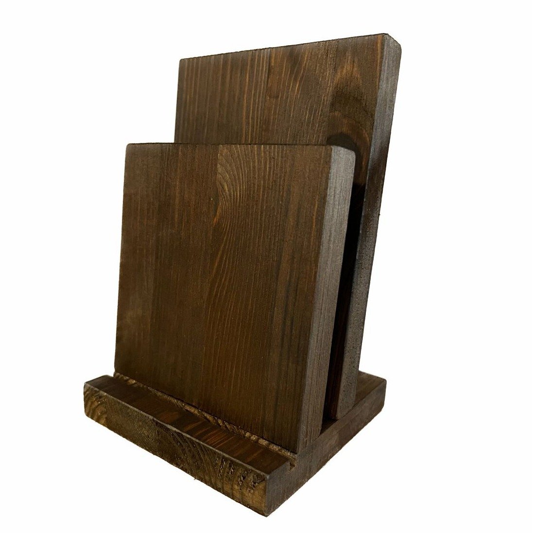 Slanted Wooden Menu Holder