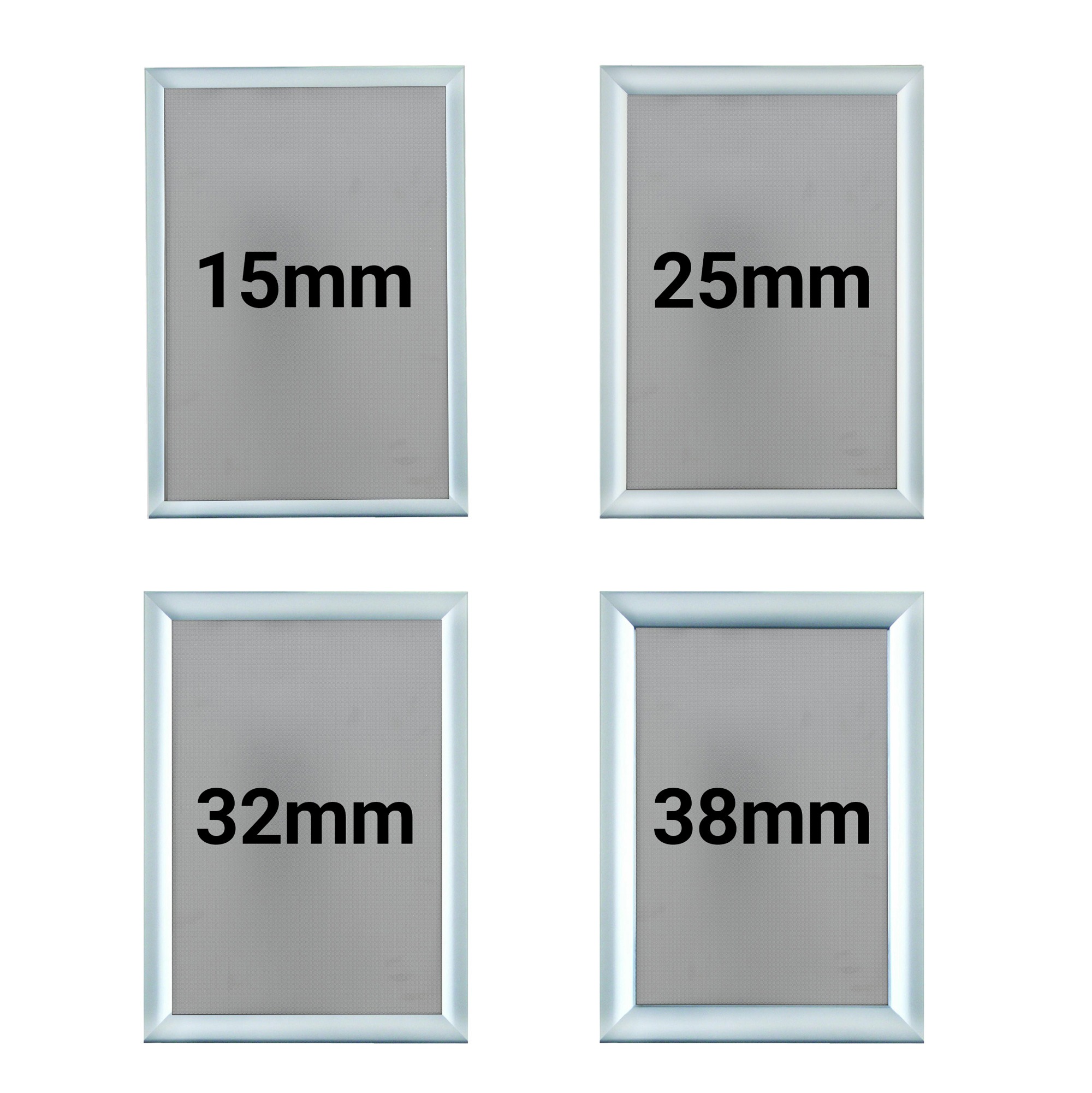 Aluminium Snap Poster Frames - A5 to A0