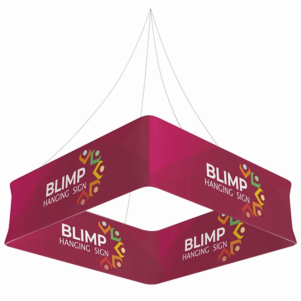 WaveLine Blimp™ Quad - Hanging Exhibition Banner Frame