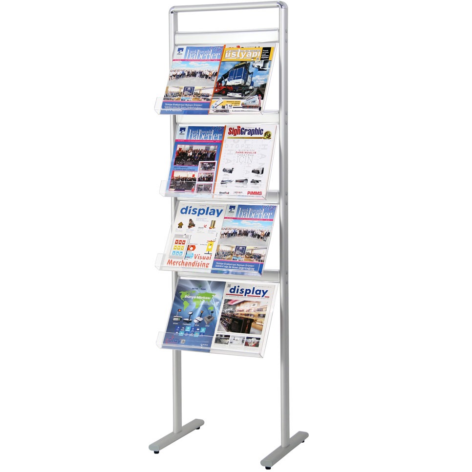 Communicator Floor Standing Brochure Holder Display | A4 or A3