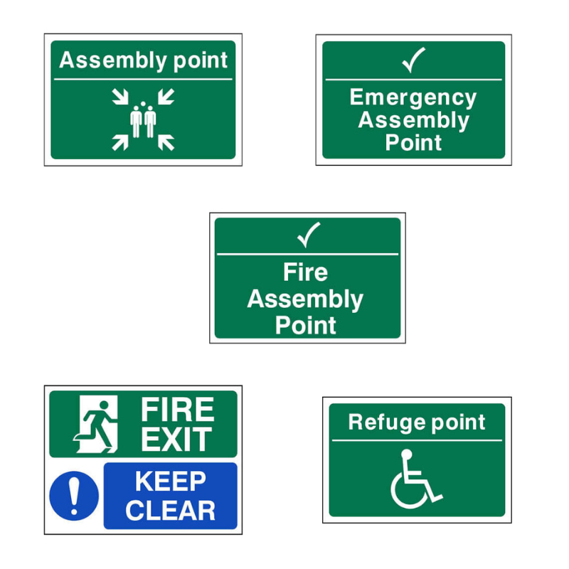 Pre-Designed Fire Safety Signs