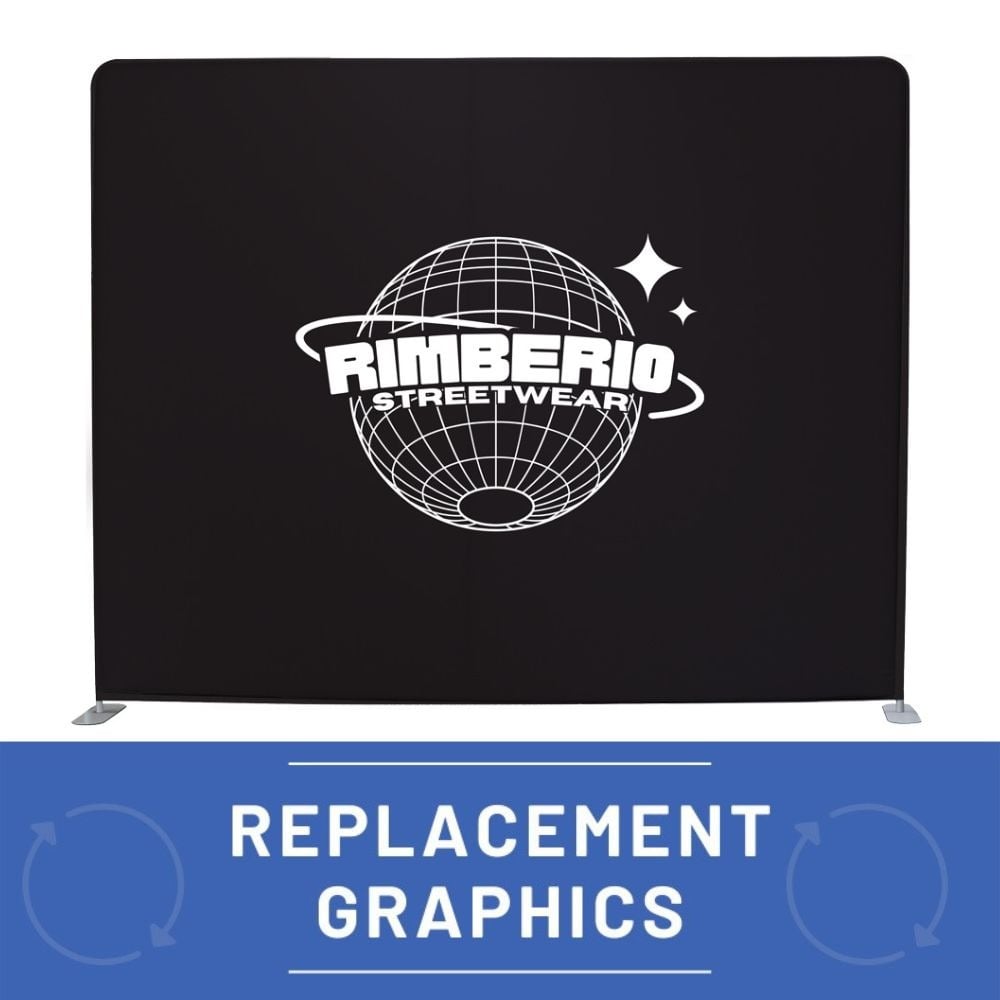 Budget Straight Fabric Backwall Replacement Graphics