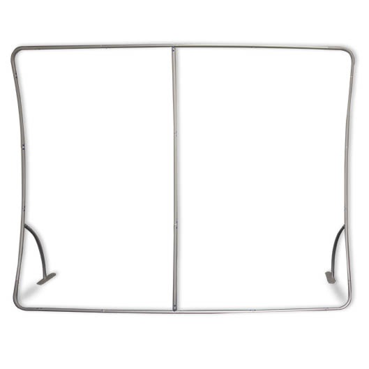 Vertical Curve Fabric Display Stand