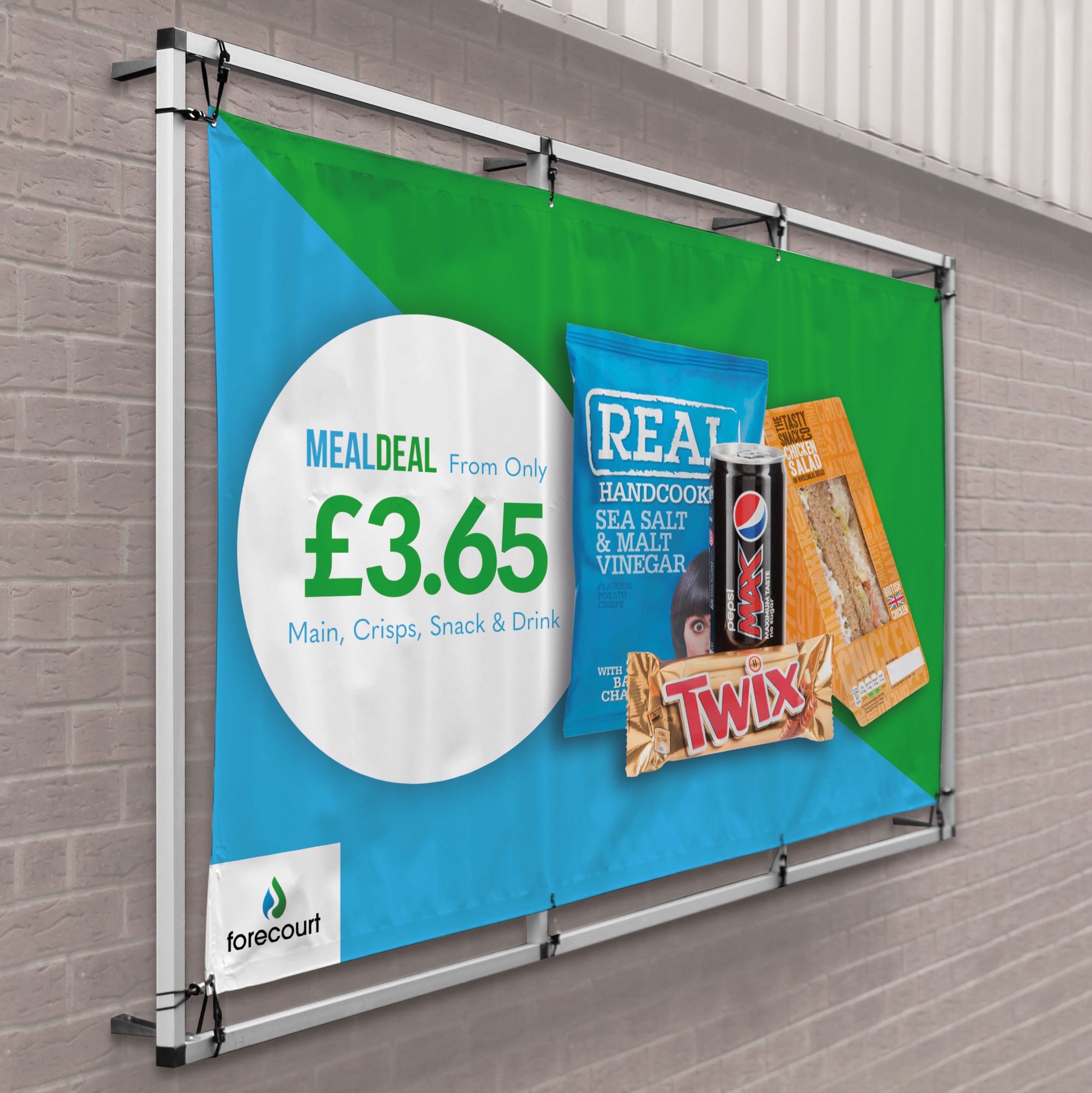 Economy Wall Mounted Banner Frame