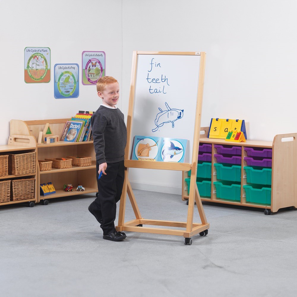 Solid Wood Classroom Magnetic Whiteboard