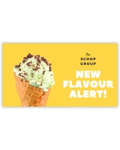 Pre-Designed Cafe Barrier Banner - The Scoop Group