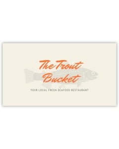 Pre-Designed Cafe Barrier Banner - Trout Bucket