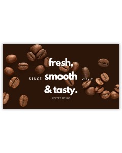 Pre-Designed Cafe Barrier Banner - Coffee Shop 01