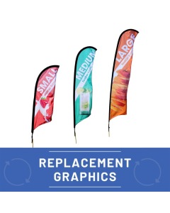 Budget Feather Flag Replacement Graphics