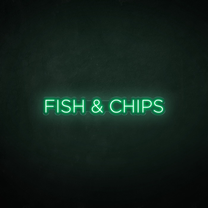 Fish and Chips LED Neon Sign