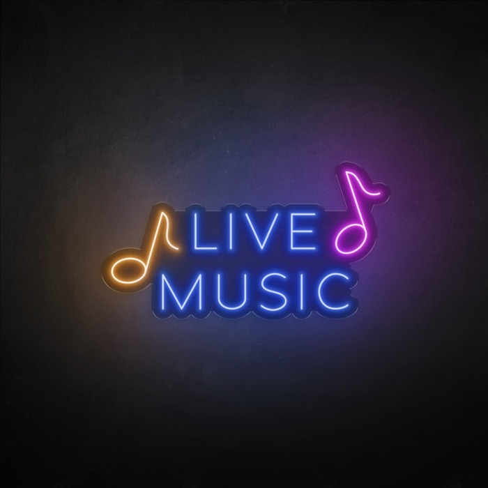 Live Music Neon Sign