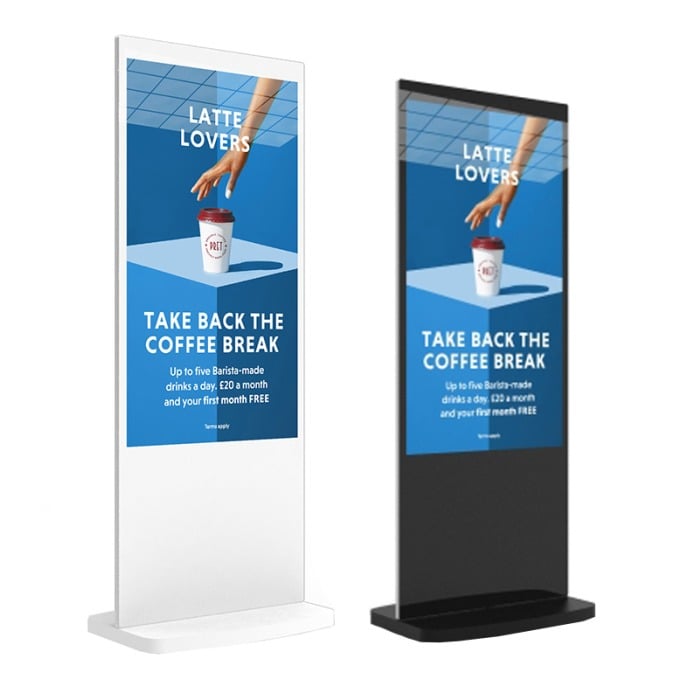 Slimline Freestanding Digital Display