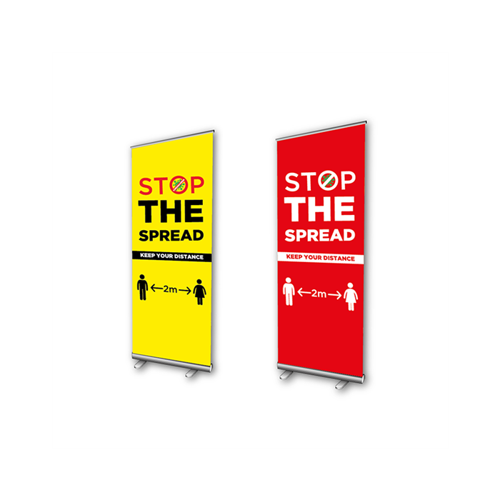 Stop The Spread Roller Banner Stand