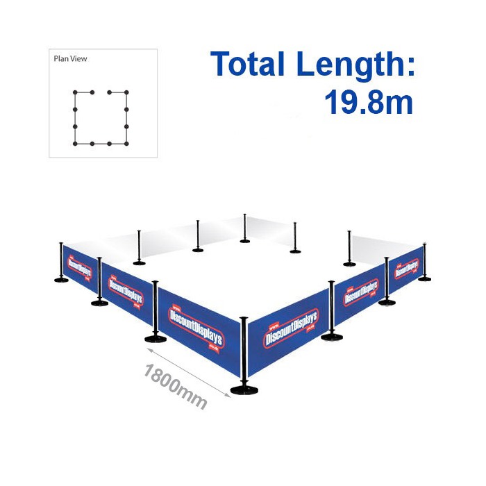 19.8m Cafe Barrier Bundle