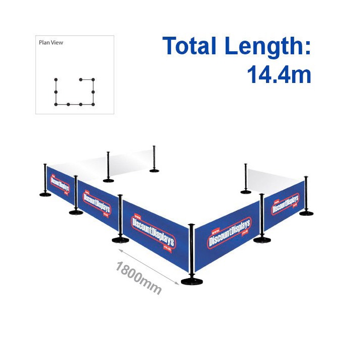 14.4m cafe barrier bundle