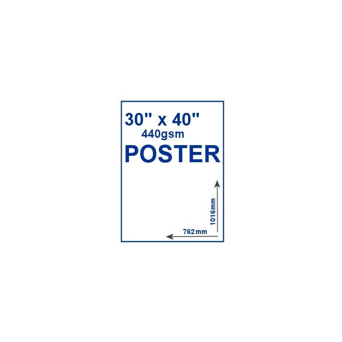 30" x 40" 440gsm PVC Poster