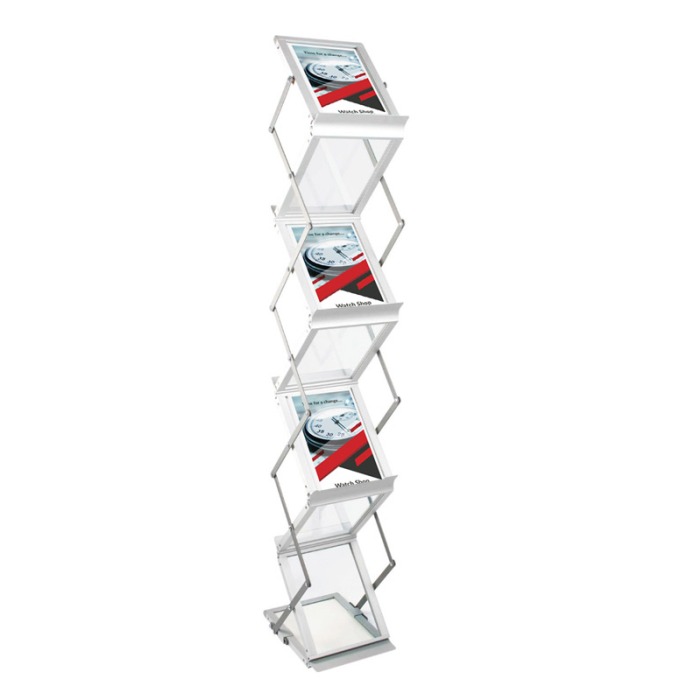 Folding Seven Pocket A5 Literature Rack