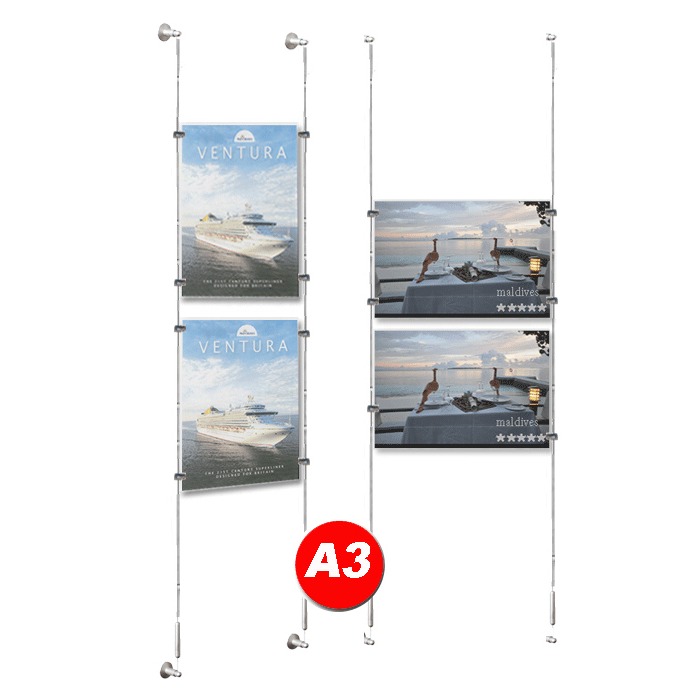 2x A3 Poster Holder Kit