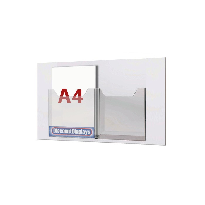 Cable System Leaflet Dispenser - 2 x A4 on A1 Centres