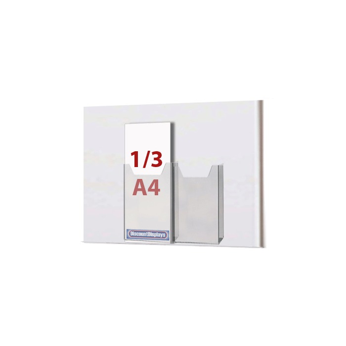 Cable System Leaflet Dispenser - 2 x 1/3 A4 on A3 Centres